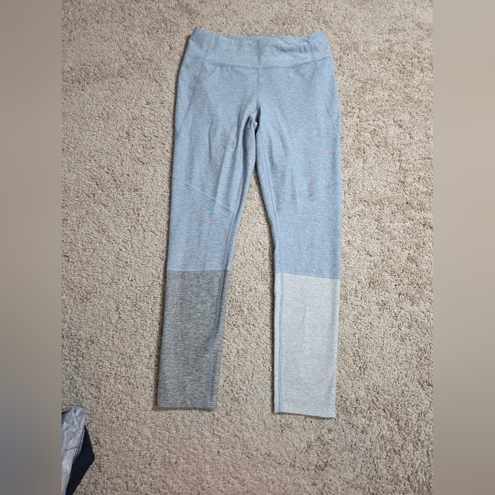 Outdoor Voices Leggings Womens Medium Gray Colorblock M Stretch Athletic Pants